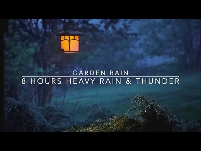 Heavy Thunderstorm and Rain Sounds - 8 Hours For Sleep Study & Relaxation