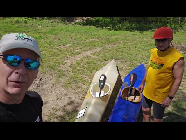 Paddling Rivanna River in Vintage Wildwater Racing Kayaks | The Rivanna River Race is DEAD