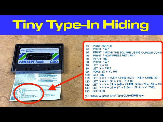 The Tiny Type-In Hiding In A 40-Year-Old Blank Computer Cassette