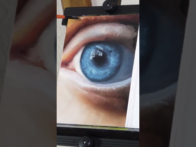 Realistisches Auge Malen mit Öl