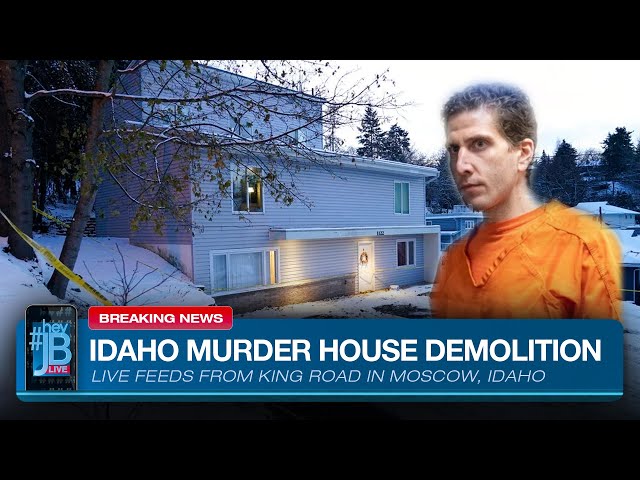 Live Feeds: Demolition of home in Idaho murders | King Road house being demolished | #HeyJB Live