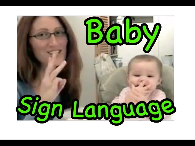 cute signing baby!...baby sign language
