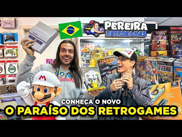 PARAÍSO DOS RETRO GAMES! Conheça A nova loja retrô em São Paulo! Caçada Gamer | Pereira Retro Games