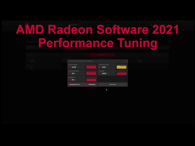 AMD Radeon Software 2021 Performance Tuning
