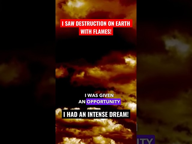 Rapture Dream I saw destruction on earth with flames! #rapturedreams #jesus #prophecy