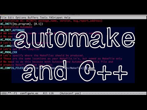 Automake/Autoconf with C/C++