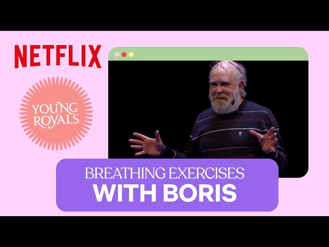 Breathing exercises with Boris from the Young Royals S3 fan event