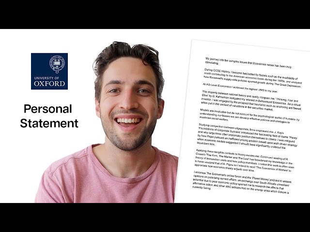 The personal statement that got me into Oxford
