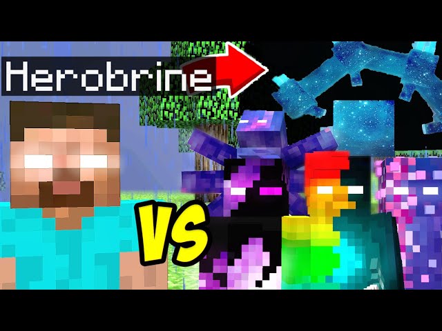 Herobrine vs Herobrines all Extreme creepypasta mobs in minecraft part 2. Season 2