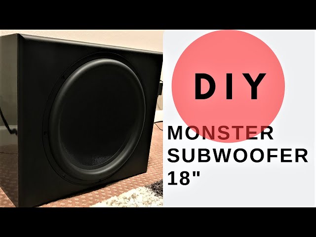 Best DIY Sealed Subwoofer! 18" Dayton Ultimax  Flat Pack Build (New tutorial and how to!)