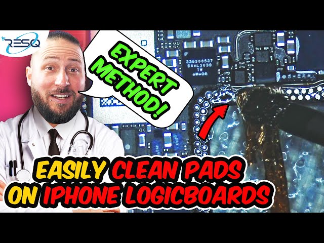 👨‍⚕️Expert Method: How to CLEAN PADS on an iPhone LOGICBOARD - Easy Technique