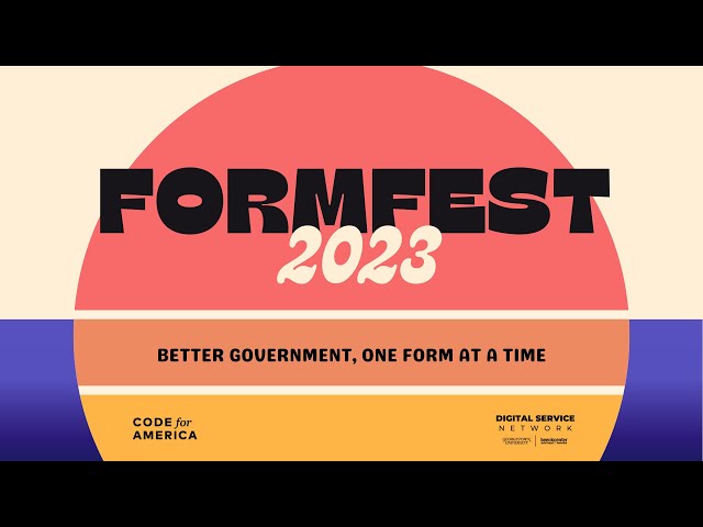 Welcome to FormFest: Opening keynote