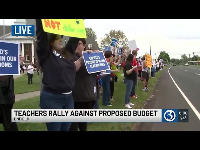 Enfield teachers rally against proposed budget
