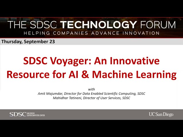 SDSC Voyager – An Innovative Resource for AI & Machine Learning