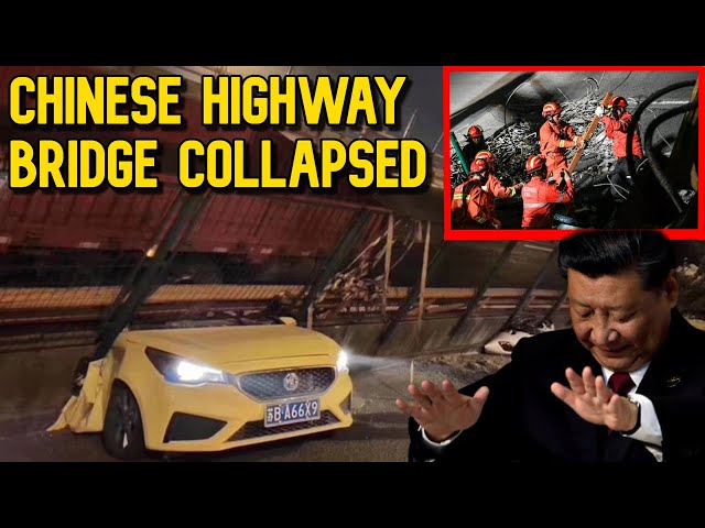 Chinese Highway Bridge Collapses in East Province | Rescue Operation On |