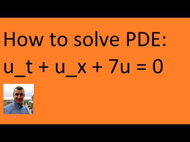 Solve PDE via an integrating factor