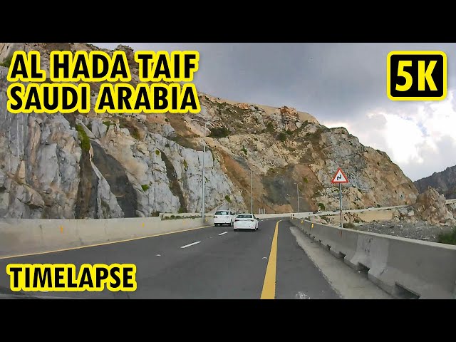 Timelapse 5K Mountain Makkah Highway | Al Hada Saudi Arabia 🚗