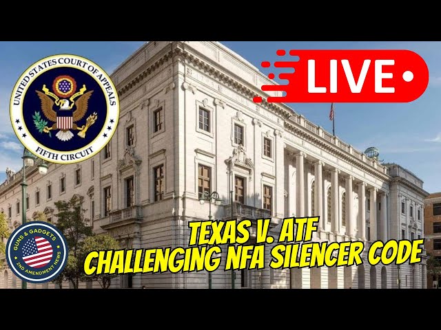 LIVE: Texas Challenges NFA Silencer Restrictions