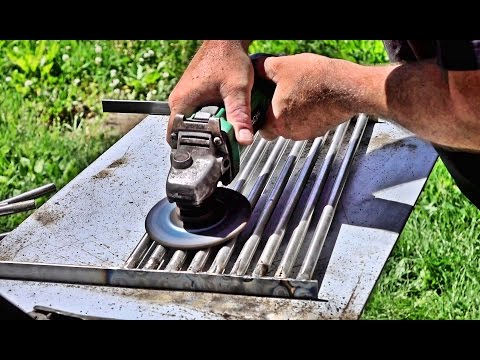 Making A Wood Burning BBQ Grill From Scrap Metal