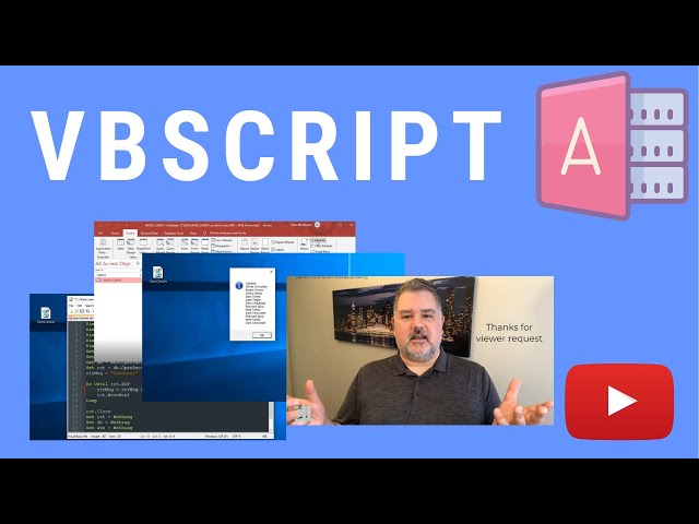 How to Use vbScript to Open and Work with Data in Access accdb Files - Late Binding Example