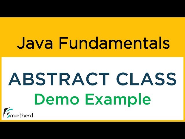 Java abstract class - abstract keyword example. Java Beginners Tutorial #18.1