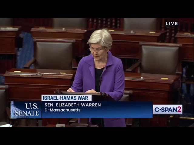 Senator Warren Floor Speech Denouncing Netanyahu's Failed Leadership, Calling for Cease-Fire