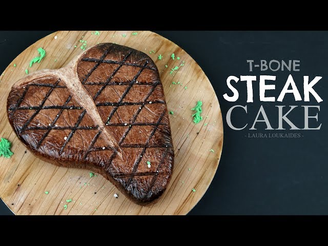 How to Make a Realistic T-bone Steak Cake - Laura Loukaides