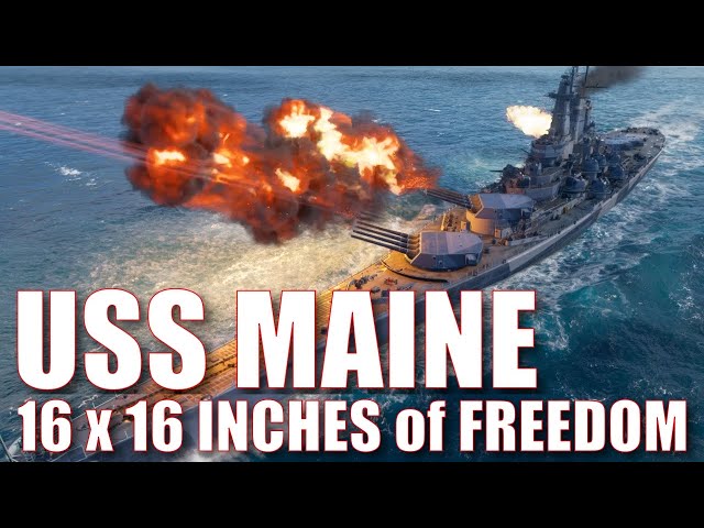 Uss Maine American Super Battleship World of Warships Wows Review Guide