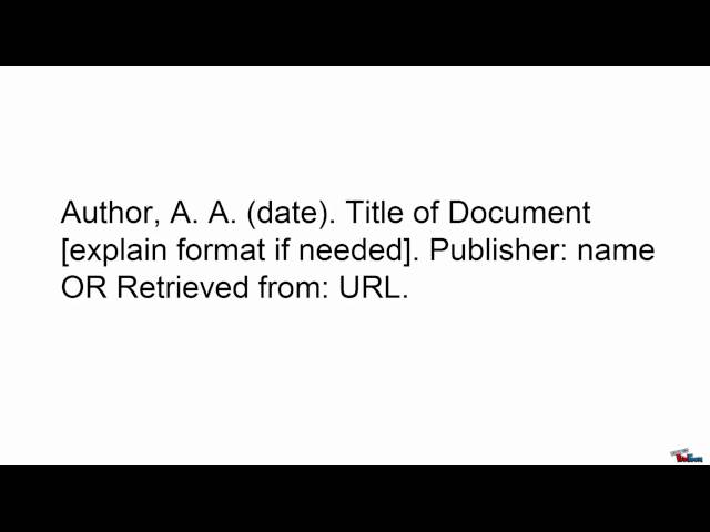 How Library Stuff Works: How to Write APA Citations