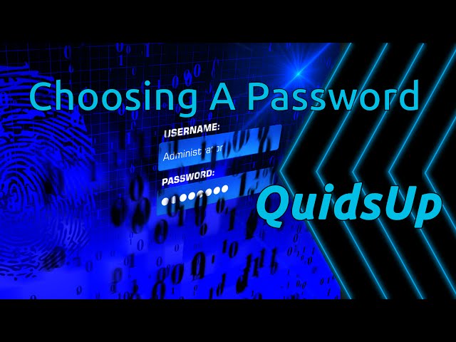 How to Choose a Secure Password