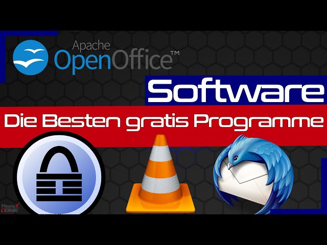Die Besten gratis Programme für den Windows PC - VLC - Mozilla Thunderbird - OpenOffice - KeePass
