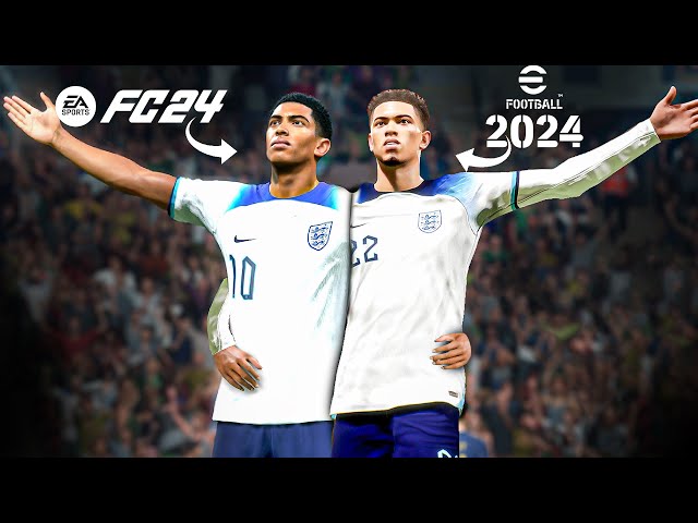 [UPDATED] EA SPORTS FC 24 vs eFootball 2024 - NEW GRAPHICS, NEW CELEBRATIONS, NEW PLAYER ANIMATION !