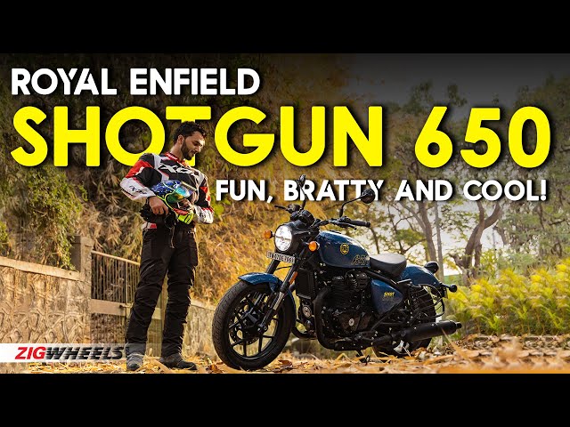 Royal Enfield Shotgun 650 First Ride Review | Fun, exciting and a perfect bobber  | ZigWheels