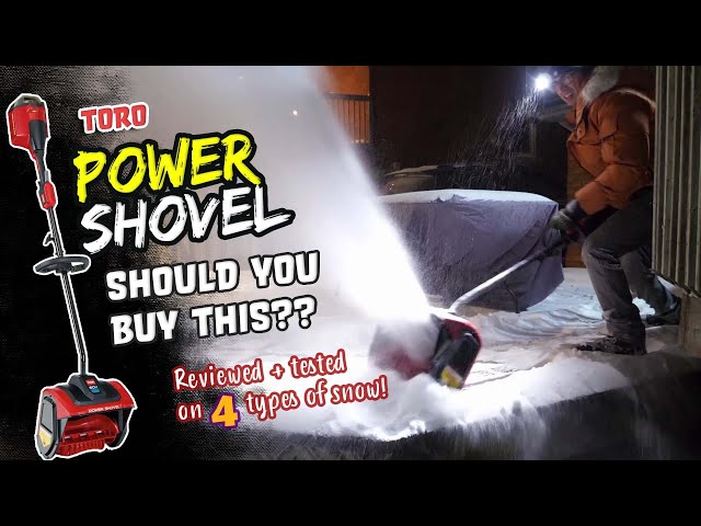 Toro 60 Volt Cordless Power Shovel 39909 Review, *TESTED* on 4 types of snow in Canadian winter!