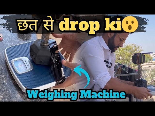 छत से Drop Ki Weighing Machine I Concept Of Weightlessness or Free Fall I Science Experiment