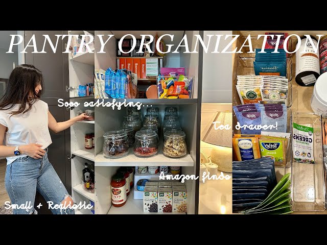 Kitchen Pantry Organization 2024 | How To Organize A Small Kitchen Pantry | Amazon Kitchen Finds!