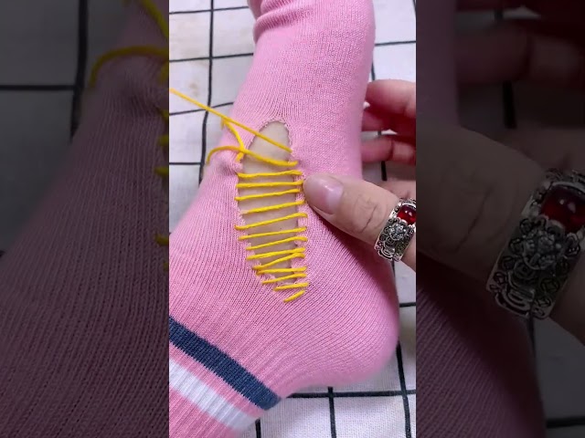 Broken sock stitching