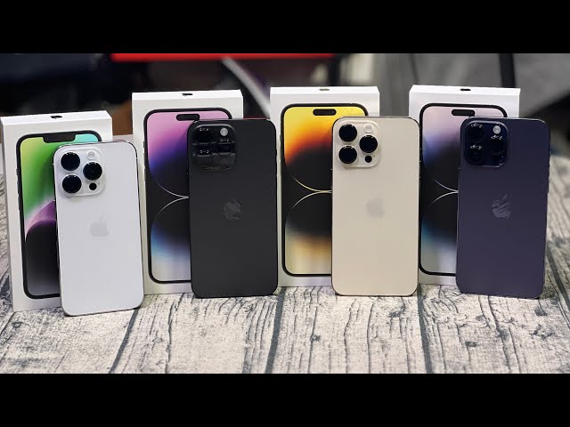 iPhone 14  / 14 Pro / 14 Pro Max - Unboxing All The Colors and Apple Cases