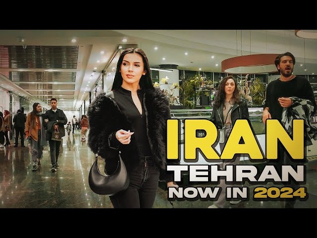 Life Inside IRAN Capital City | Tehran Night Walk In Luxury Mall 🇮🇷 ایران