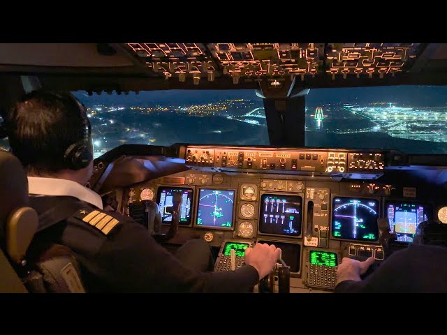 BOEING 747 Cockpit Landing - My First Flight as a Captain : A Dream Comes True ✈︎ Istanbul Airport