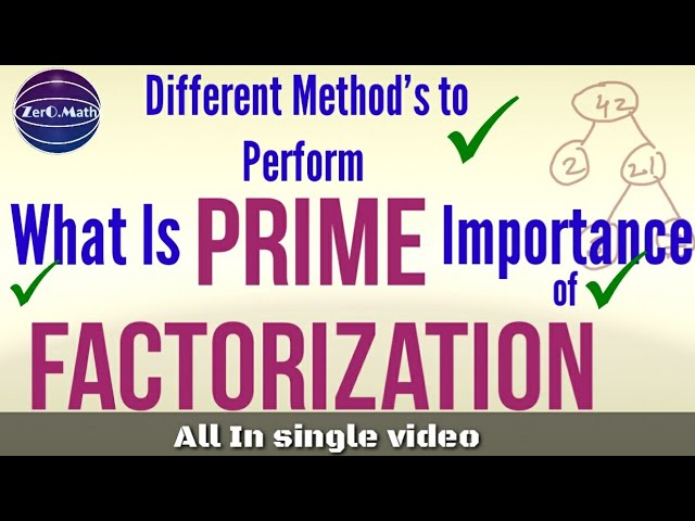 Prime Factorization | How to Find the Prime Factorization of a Number | Zero Math