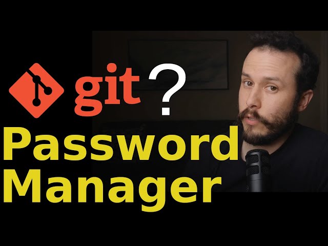 Self Host A Minimalist, Password Manager: Git + Command Line!