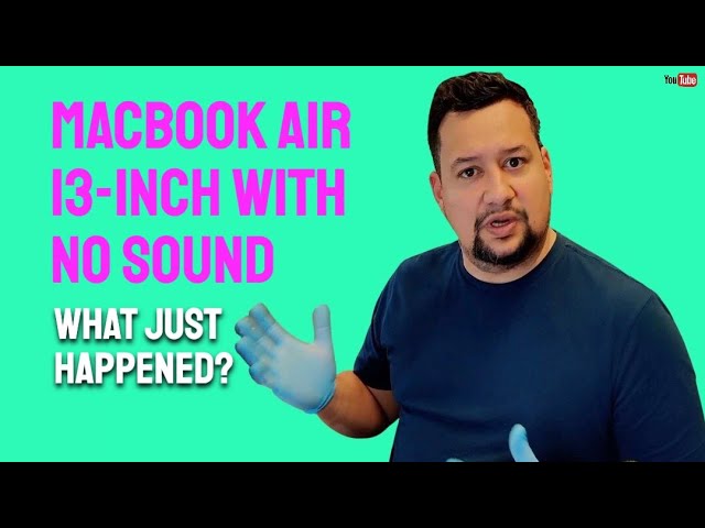 MacBook Air 13-inch A1466 repair series. NO SOUND? AUDIO CODE, AMPLIFIER? NONE????
