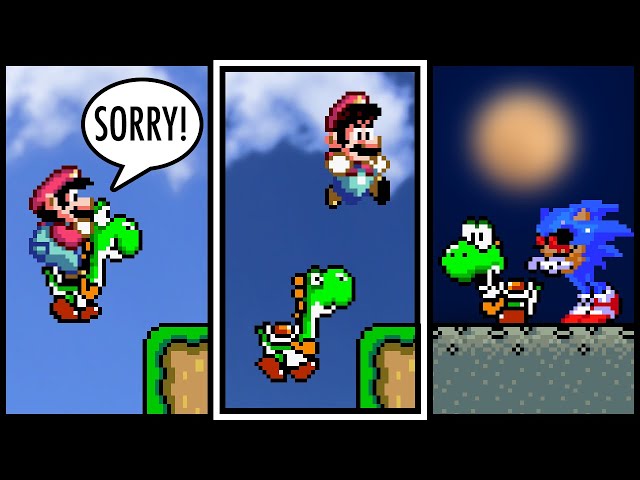 Why you should never drop Yoshi in a pit...