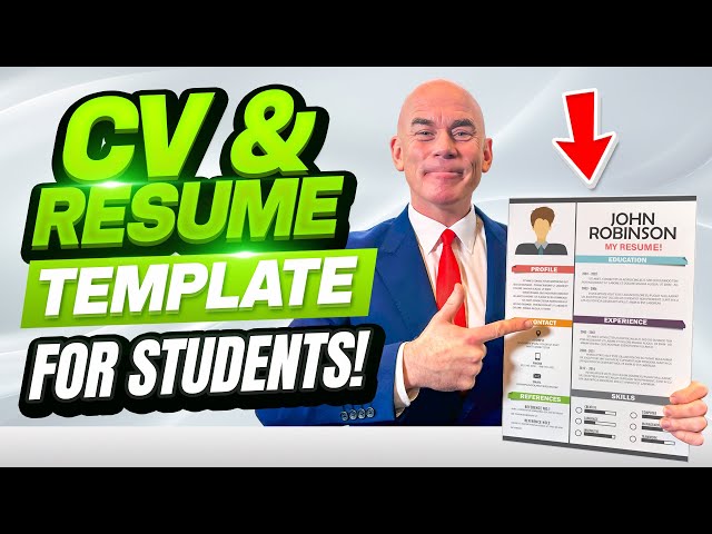 CV and RESUME Templates for STUDENTS with NO EXPERIENCE!