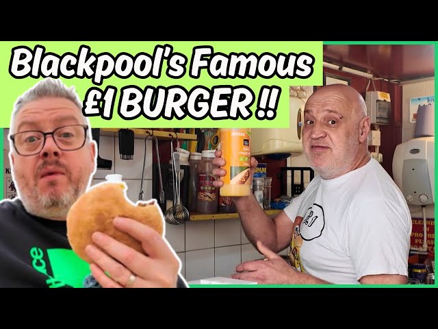Trying BLACKPOOL'S Famous £1 BURGER | Higgitt's Ultimate CHEAP EATS !