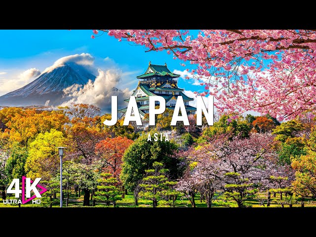FLYING OVER JAPAN (4K UHD) - Relaxing Music Along With Beautiful Nature Videos (4K Video Ultra HD)