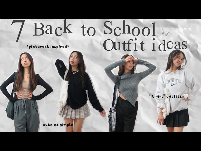 7 pinterest outfit ideas for back to school ✩°｡⋆⸜ 🎧✮