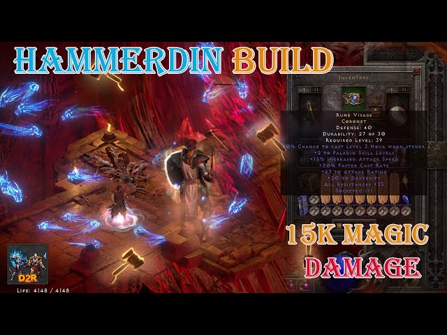 Diablo II Resurrected - Hammerdin Paladin Build(Max 15k Magic Damage)