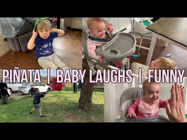 PIÑATA, CUTE BABY LAUGHS, FAMILY FUN